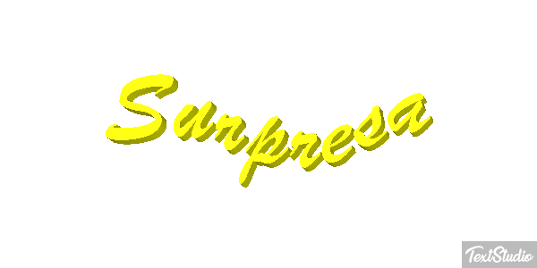 Surpresa Efeito do texto