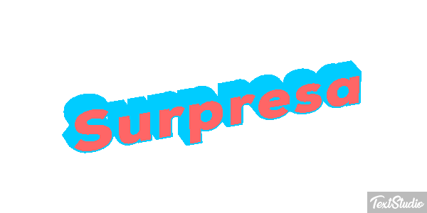 Surpresa Efeito do texto