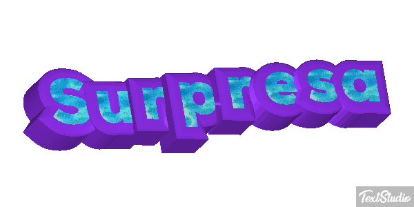 Surpresa Efeito do texto