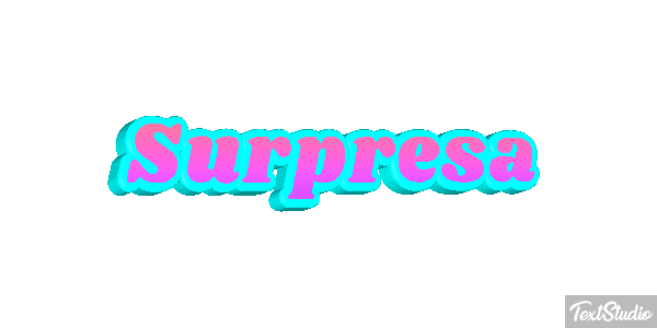 Surpresa Efeito do texto