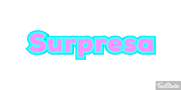 Surpresa Efeito do texto