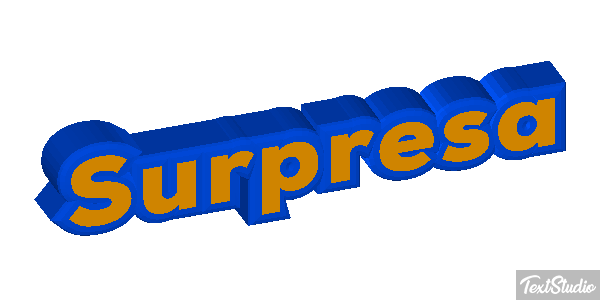 Surpresa Efeito do texto
