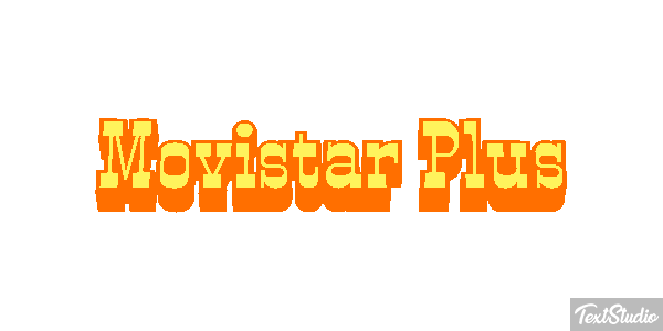 Movistar Plus Text effect