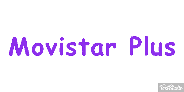 Movistar Plus Text effect