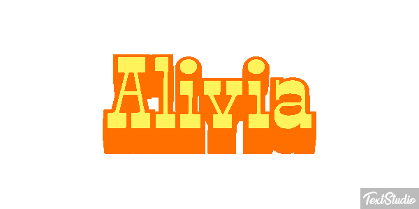 Alivia Text effect