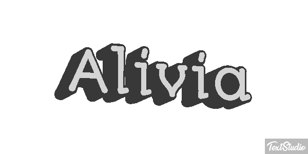 Alivia Text effect
