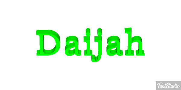 Daijah Texteffekt
