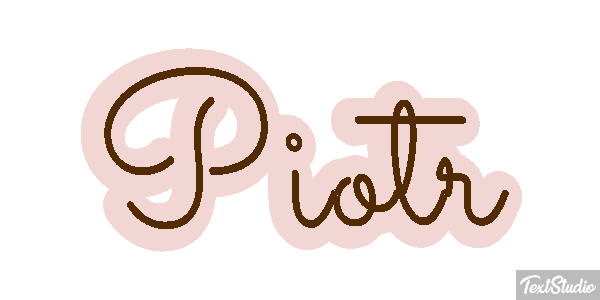 Piotr Efecto de texto