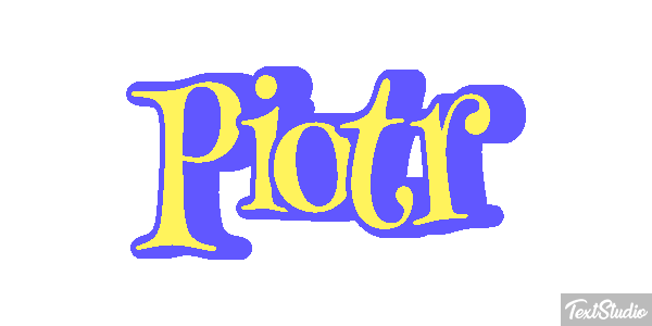 Piotr Efecto de texto