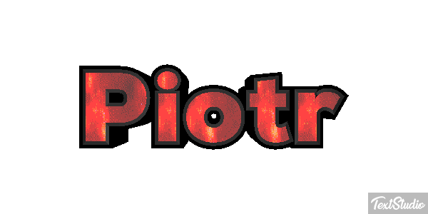 Piotr Efecto de texto