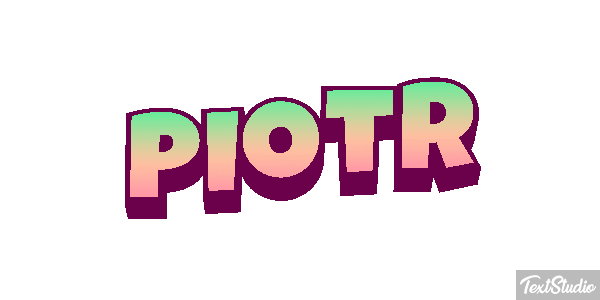Piotr Efecto de texto