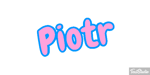 Piotr Efecto de texto