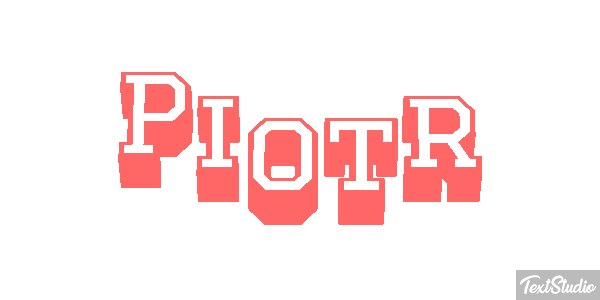 Piotr Efecto de texto