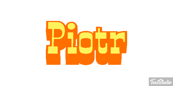 Piotr Efecto de texto