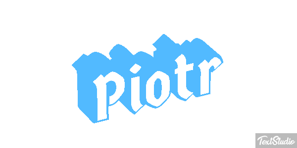 Piotr Efecto de texto