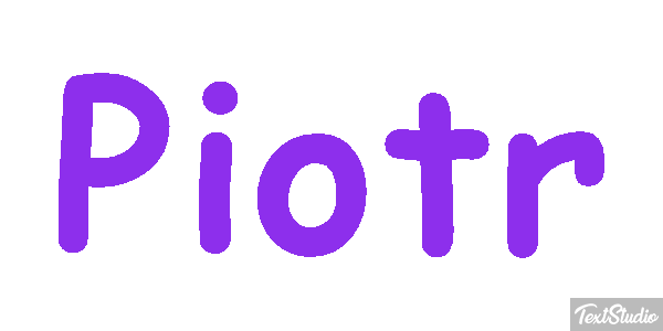 Piotr Efecto de texto