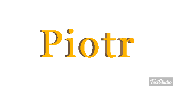 Piotr Efecto de texto