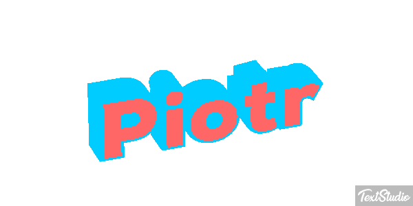 Piotr Efecto de texto