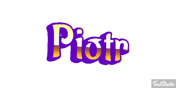 Piotr Efecto de texto