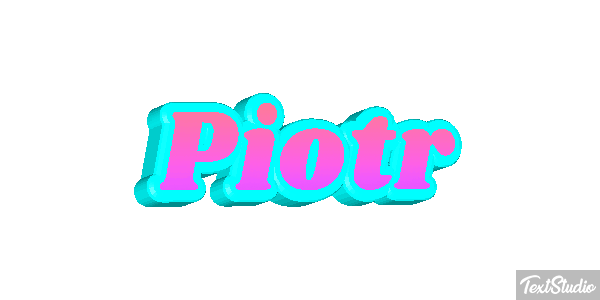 Piotr Efecto de texto