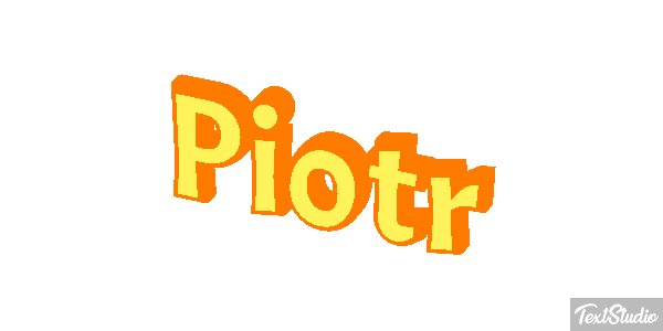 Piotr Efecto de texto