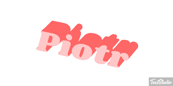 Piotr Efecto de texto