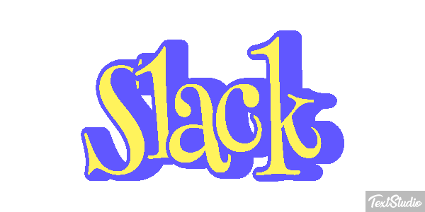Slack Text effect