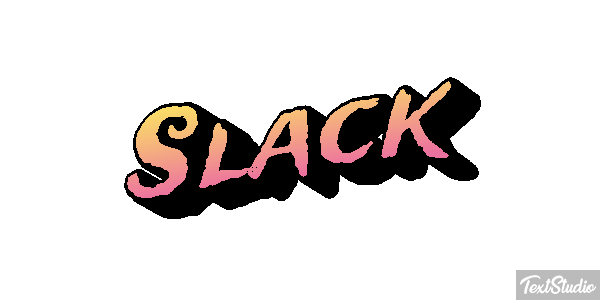 Slack Text effect