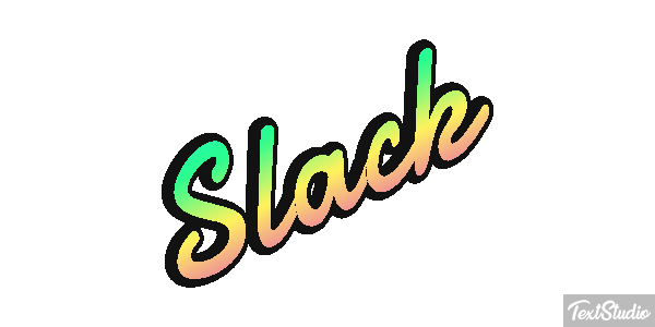 Slack Text effect
