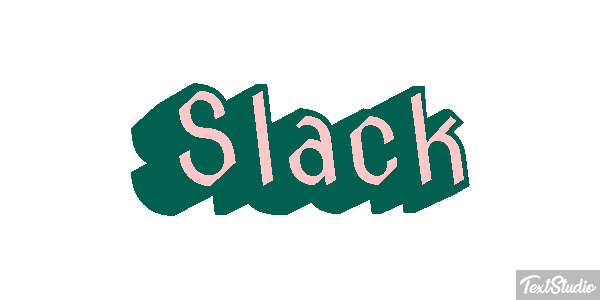 Slack Text effect