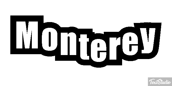 Monterey Effet de texte