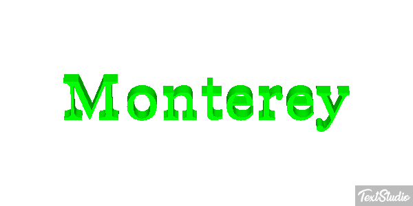 Monterey Effet de texte