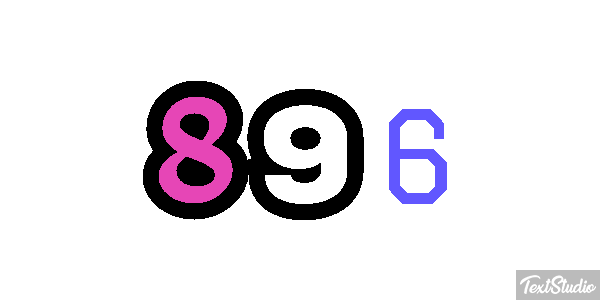 896 テキスト効果