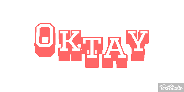 Oktay Efecto de texto