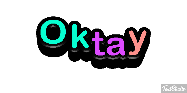 Oktay Efecto de texto