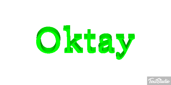 Oktay Efecto de texto