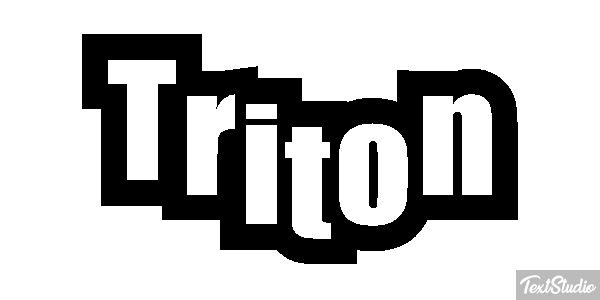 Tritón Efecto de texto