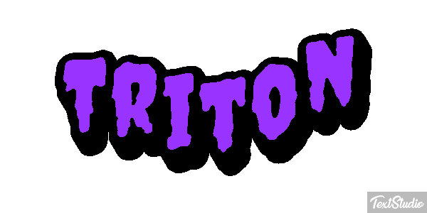 Tritón Efecto de texto