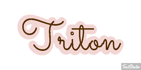 Tritón Efecto de texto