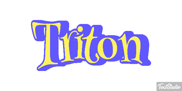 Tritón Efecto de texto