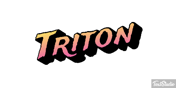 Tritón Efecto de texto
