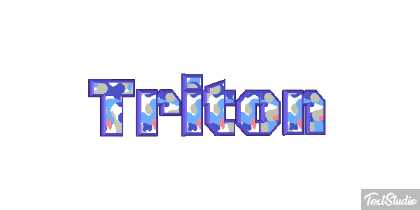 Tritón Efecto de texto