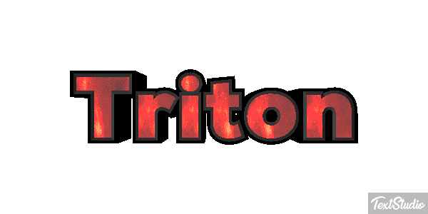 Tritón Efecto de texto