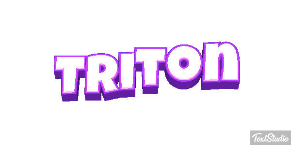 Tritón Efecto de texto