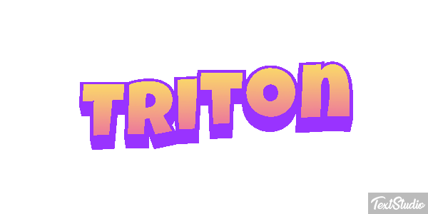 Tritón Efecto de texto