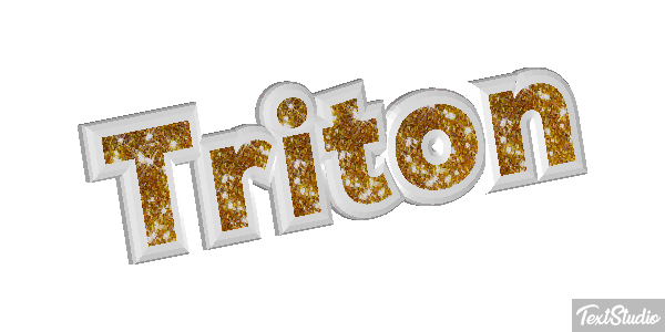 Tritón Efecto de texto