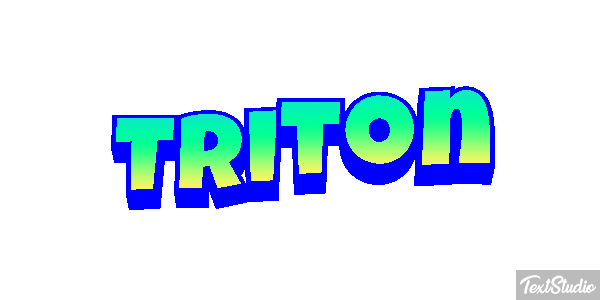 Tritón Efecto de texto
