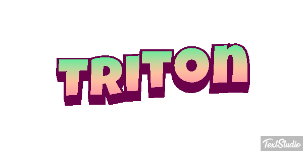 Tritón Efecto de texto