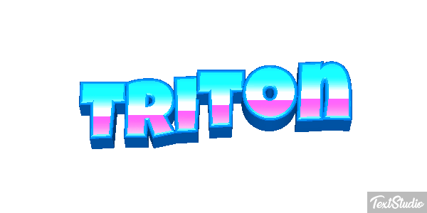 Tritón Efecto de texto