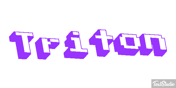 Tritón Efecto de texto